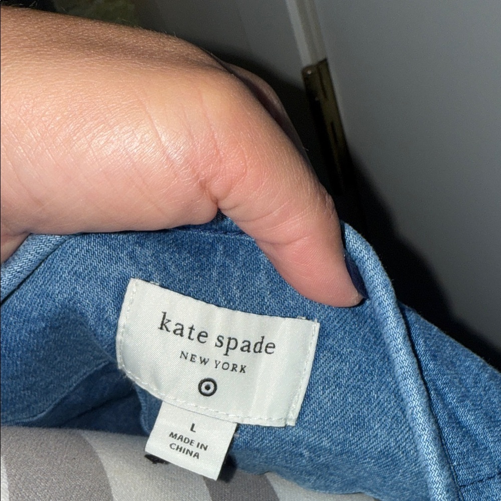 Kate Spade Quilted Denim Blue Jacket ♠️ - Picture 2 of 5